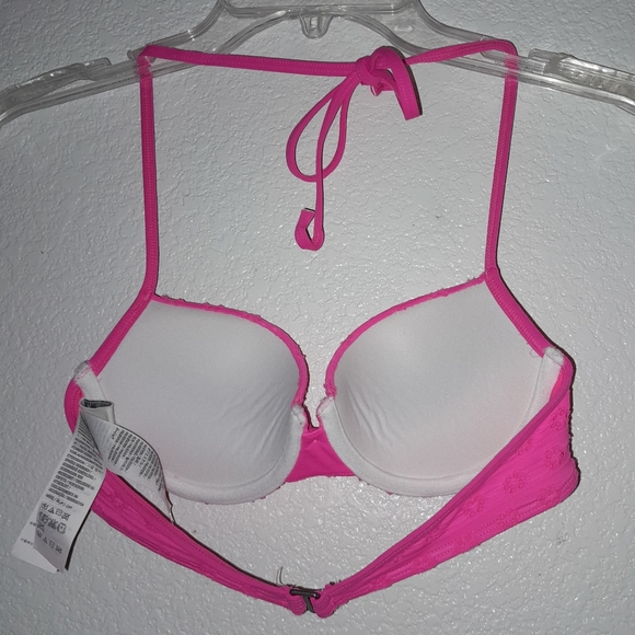 Abercrombie & Fitch bikini top XS 32B/34A pink swim - Picture 3 of 5